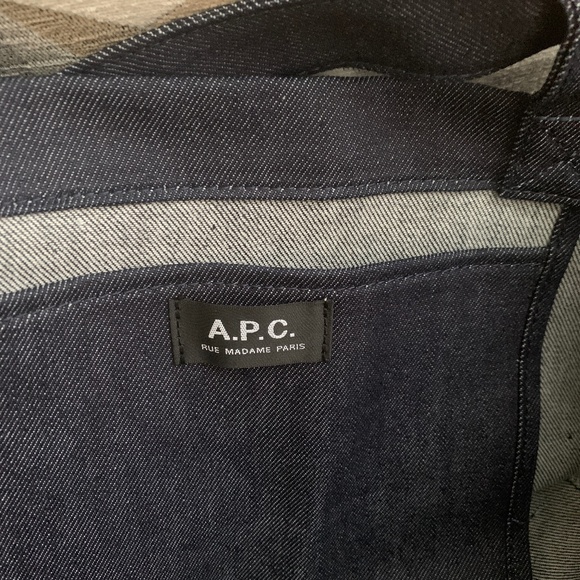 A.P.C.Daniela Denim Shopping Tote Bag New! - Picture 4 of 12